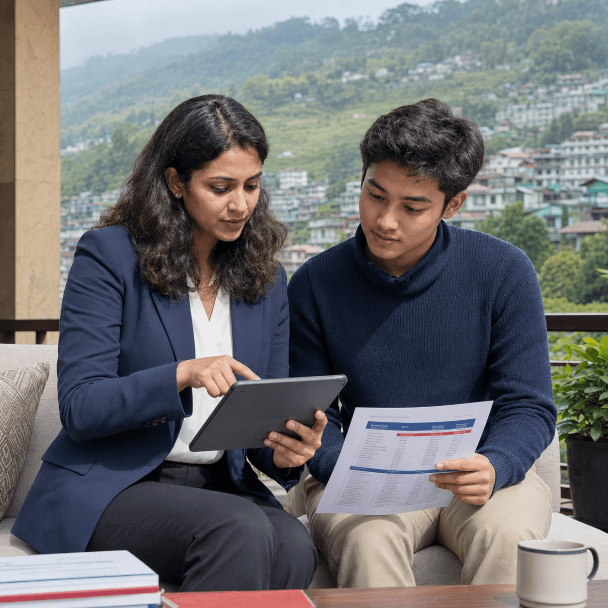 Prototype image representing a parent and counsellor review
